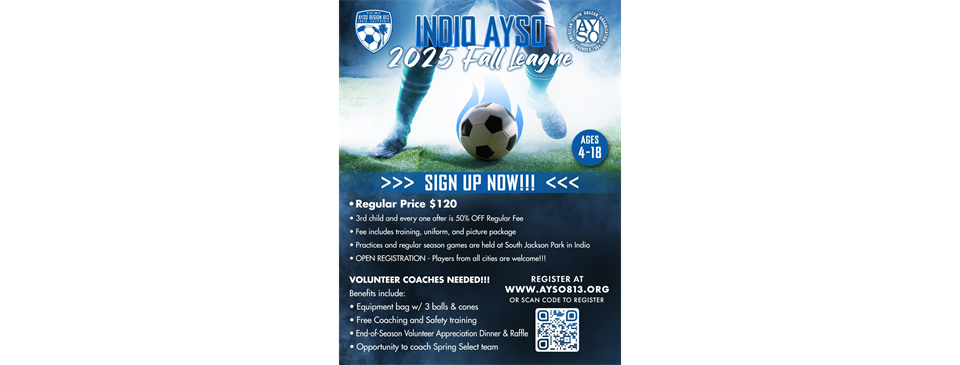 Fall 2025 Registration - spots are limited